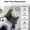 W10745655 W10857612 Dryer Timer Replacement Compatible with Whirl-Pool AMA-na May-tag