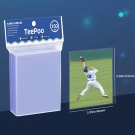 2000 Counts Card Sleeves for Trading Cards, Clear Penny Sleeves, Baseball Card Sleeve, Soft Sports Card Sleeve, Plastic Card Protector Fit for MTG, TCG,Baseball, Game Card Standard Cards