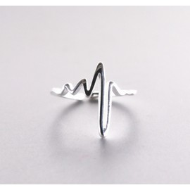 Helen de Lete Heart Beat Sterling Silver Open Ring