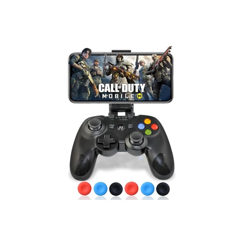 Control de Juegos Inalámbrico, Bluetooth, Compatible con Android, iOS, PC,