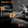Brushless RC Drone with 4K Dual Camera, 4.5-inch HD Screen