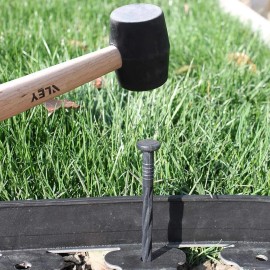 Five Leaf Clover Plastic 8" Edging Nails, (25 Pack) Heavy Duty Anchoring Spikes