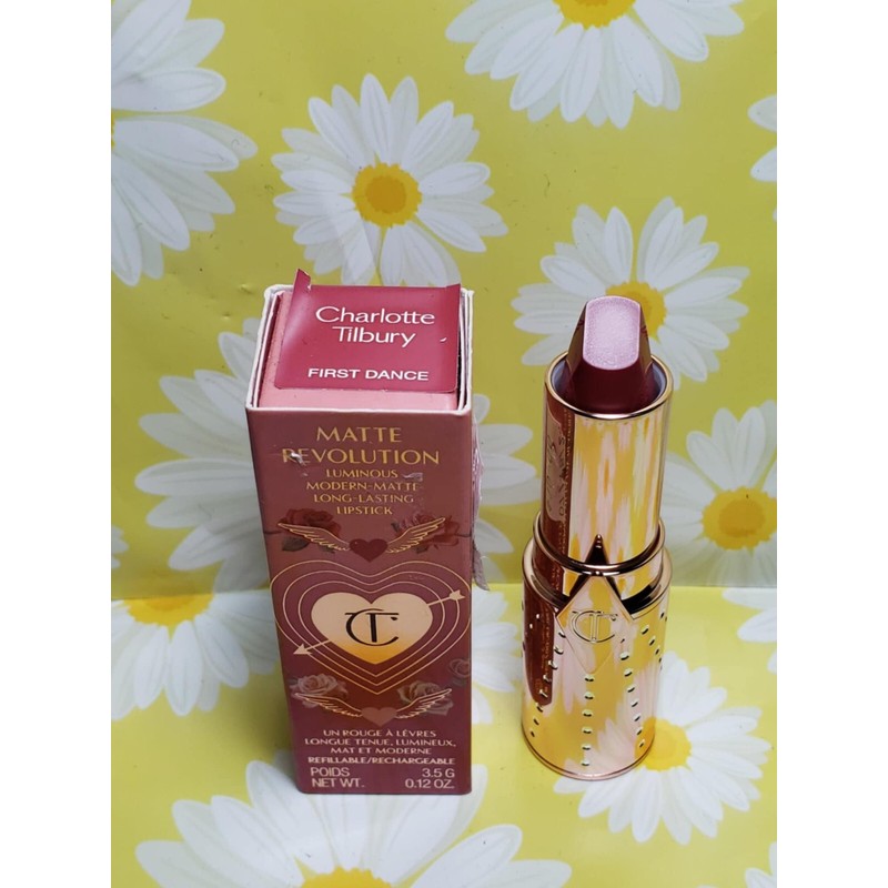 Charlotte Tilbury Matte Revolution Lipstick First Dance 0.12 Oz Full