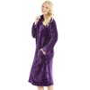 Camille Women's Super Soft Fleece Housecoat - Diamond Emboss Luxury
