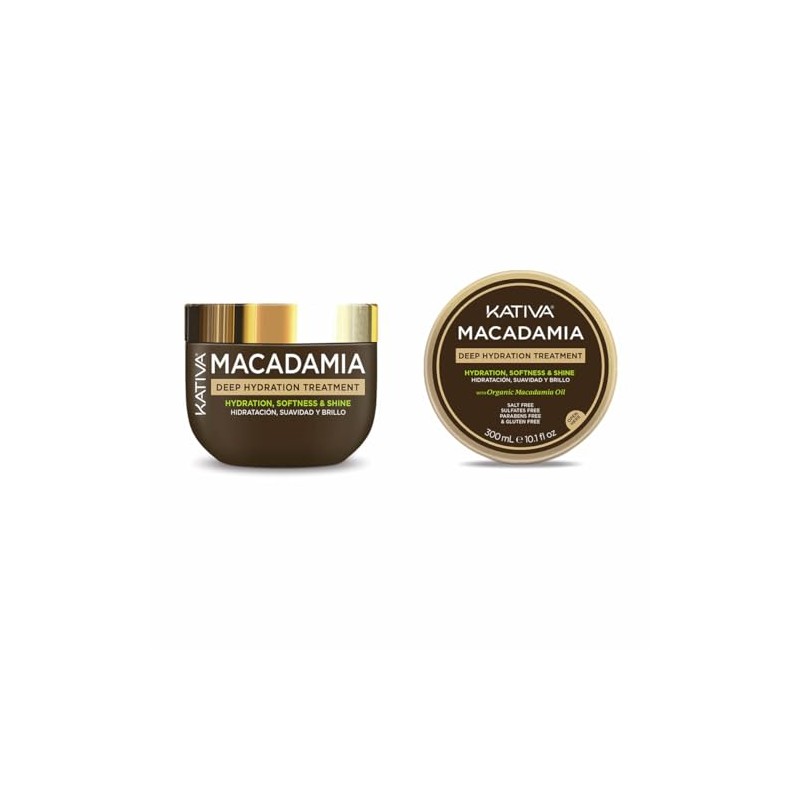 2 Pack KATIVA Macadamia Tratamiento Intensivo 300mL