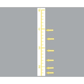 Height Wall Chart Decal in Yellow