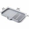 Kitchen Sink Silicone Tray for Soap and Sponge Storage –