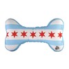 Chicago Flag Bone Dog Toy