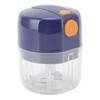 Garlic Chopper Electric Portable Blue 3 Blade Design 250mg Capacity
