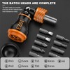 flintronic Screwdriver, Magnetic Ratchet Screwdriver, Magnetic Tip, Kraftform Compact Stubby