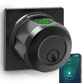 GeekTale Fingerprint Door Lock,Keyless Entry Door Lock,Deadbolt Smart Lock for Front Door,Twist to Lock & Unlock,Easy Installation,Perfect for Entry Doors,Garage