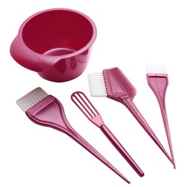 Baluue Hair Dye Kit Brush Set Mixing Tint Bowl Hair Coloring Comb Cream Mixer for Salon Home