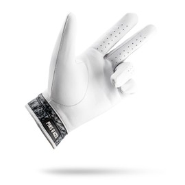 Pins & Aces - Elephant Print Golf Glove Design - Premium AAA Cabretta Leather, Long-Lasting Durable Tour Glove for Men or Women - Premium Leather Golf Glove Left & Right Hand - (X-Large, Right)