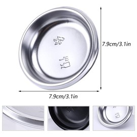 Pack of 100 Sauce Dishes Seasoning Dishes Plastic Bowls Mini Round Dip Bowls Stackable Durable Easy to Carry for Parties, Icknicks, Small Foods, Desserts, Appetizers, Spices etc