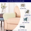 SUBRTEX Stretch Couch Arm Covers Set of 2, Checkered Sofa