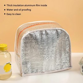 Cartoon 3D Insulation Bento Bag, Going Out Travel Insulation Lunch Box Storage Bag, Aluminum Film Thickened Portable Insulation Bag, Cold Insulation Storage Bag, Travel Meal Box Bag (Dinosaur)