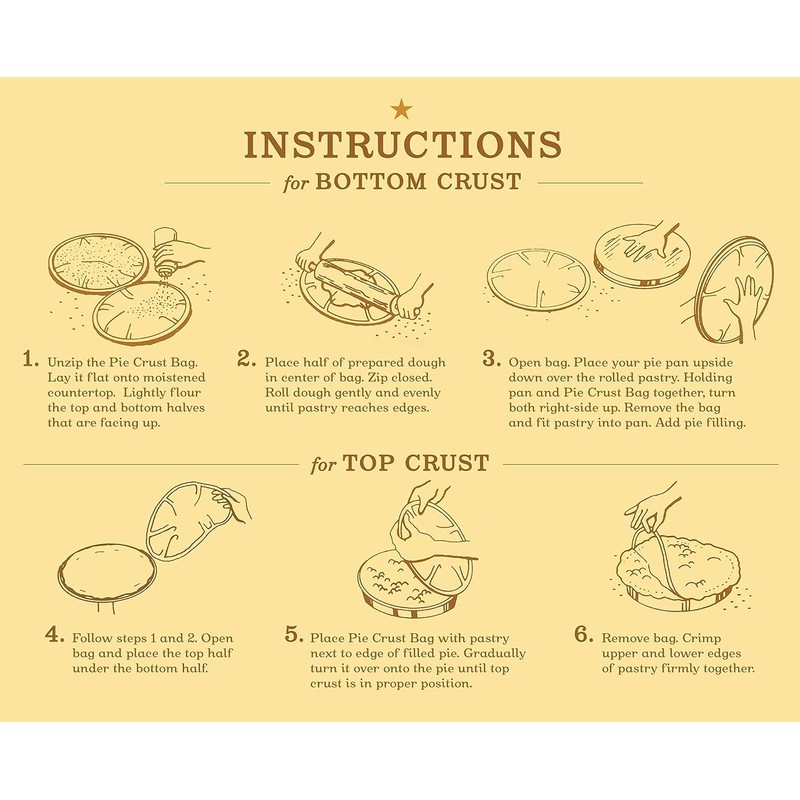 Mrs. Anderson's Baking Easy No-Mess Pie Crust Maker Bag, Rolls