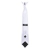 DQT Men's Plain Twill Wedding Formal Clip On Tie -