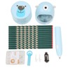 Pencil Sharpene Electric Blue Small Portable Stationery Set for Clean