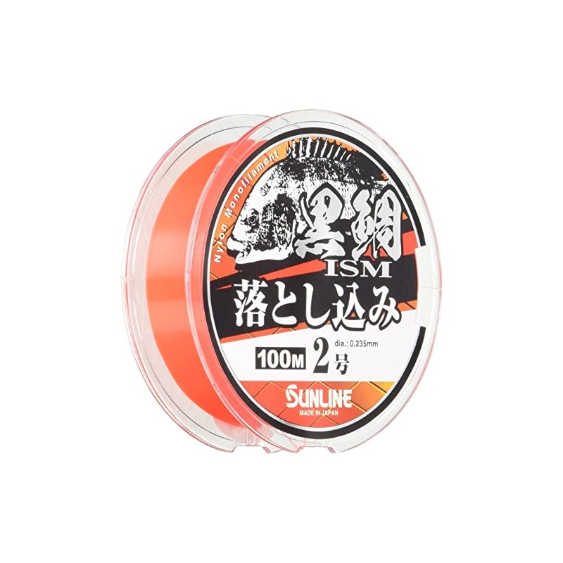 SUNLINE Nylon Line Black Sea Bream Ism Drop 328.4 ft