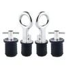 Mgoodoo 4Pcs 1 Inch Boat Plug Snap Handle Drain Plug