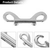 2Pcs Zinc Alloy Double End Clip Dog Lead Clips Durable