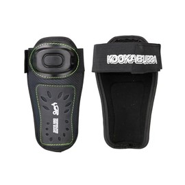 Kookaburra Senior Knee Guard – Black/Lime Short Corner Protection, Lightweight PVC Shell with Foam Padding – Easy Fit for Training & Match Play