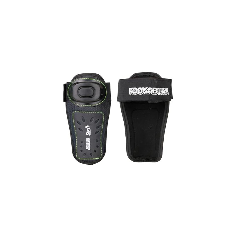 Kookaburra Senior Knee Guard – Black/Lime Short Corner Protection, Lightweight
