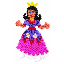 Hama Perlen 3230 Geschenk-Set Prinzessinnen mit ca. 3.000 Midi Bügelperlen mit Durchmesser 5 mm, Motivvorlagen und Stiftplatte, inkl. Bügelpapier, kreativer Bastelspaß für Groß und Klein