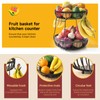 Sevenblue 2 Tier Large Fruit Basket for Kitchen Counter with