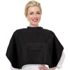 ForPro Low Fluorine Makeup Cape, Professional Mid-Length Beauty Cape with
