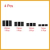 Partuto 4 Pcs Bicycle Headset Spacer Black Fit 11/8inch Stem
