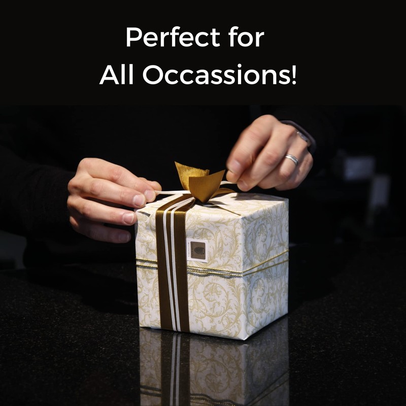 4x4x3 White Glossy Gift Boxe Bundle with Tissue Paper for