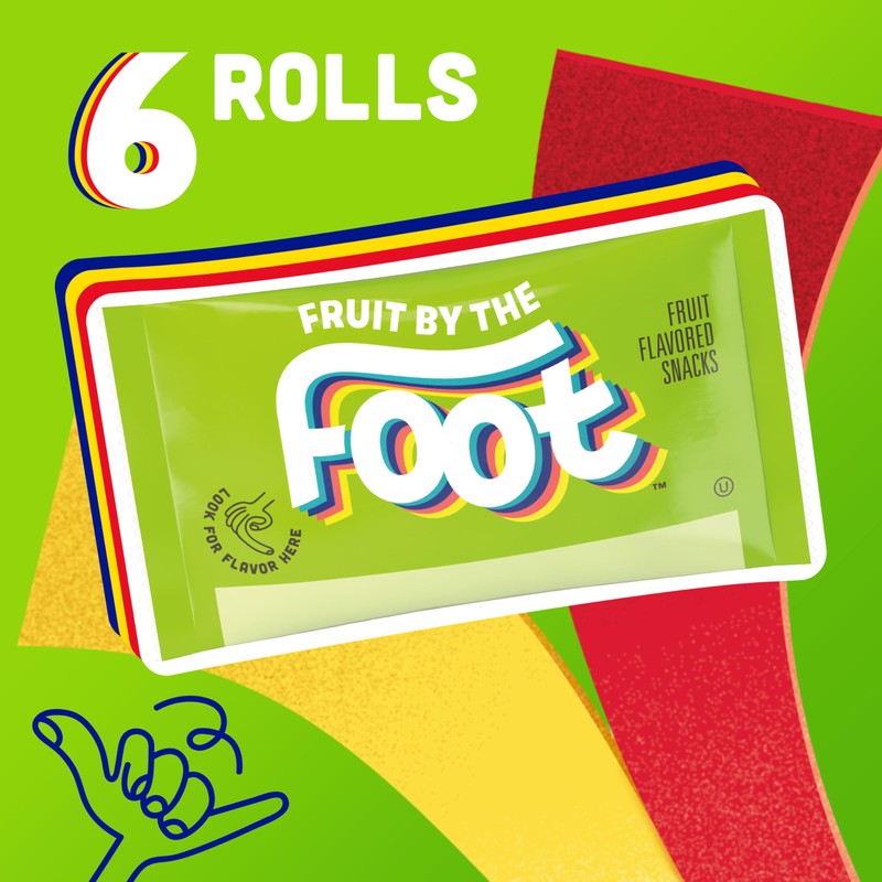 Fruit By The Foot Splitz Fruit Flavored Snacks, Watermelon and
