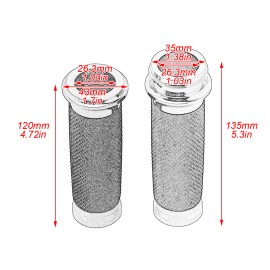 YHMTIVTU Chrome 1" Electronic Throttle Hand Grips For Harley Touring 08-24 Softail 06-24