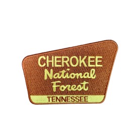 Cherokee National Forest Patch Embroidered 3.75" x 2.5" Tennessee Iron On Or Sew On Patches Made In America Gift TN
