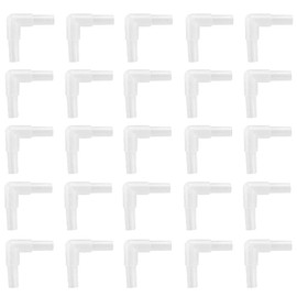 100 Piece Set L-Shaped Air Tube Branch Air Tube Connector Air Valve Connector Aquarium Air Valve Connector Suitable for Aquariums and Aquariums