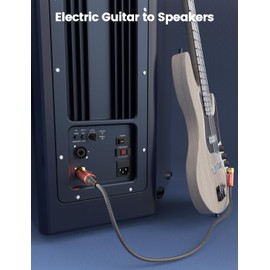 SOUNDFAM XLR Female to 1/4 TRS Balanced Cable 90 Degree Right Angle 6.35mm Male to XLR Female Interconnect Cable for Guitar, Subwoofer, Mixer, Microphone(3Feet/1M)