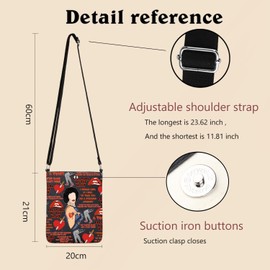 Rock Horror Crossbody Bag Movie Picture Show Gift Fans Gift Horror Movie Themed Gift Scary Movie Crossbody Bag (THE NIGHT 2 CB)