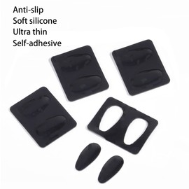 Eyeglass Nose Pads, Adhesive Anti-Slip Nose Pads for Glasses, Soft Silicone Cushion Nose Pad for Glasses, Eyeglasses, Sunglasses (5 Pairs Black)…