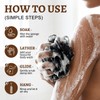 3 Pcs African Net Sponge with Knots, Exfoliating Back Scrubber