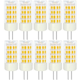 Tupolife G4 LED Bulb 3W 12V, 20W -30W Halogen JC Bulb Replacement, G4 Bi Pin Bulbs Warm White 3000k for Landscape Lighting, Under Cabinet Puck Light, Chandeliers, Track Lamp, 10-Pack