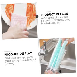 ORFOFE 10pcs Cleaning Dishcloths Scouring Sponge Scrubbers for Kitchen Bathroom Quick-Dry Easy to Rinse Multipurpose Cleaning Pad for Dish Washing and Home Use