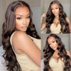 Thusiae 2X6 SKINLIKE HD Lace Closure Wigs Human Hair, Chocolate