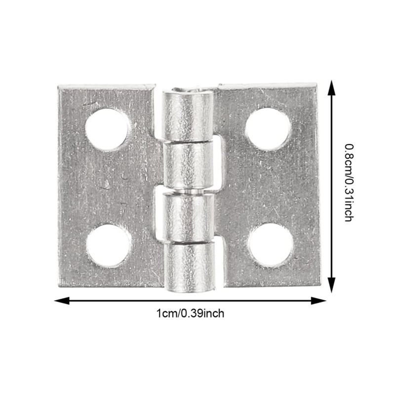 Operitacx 75Pcs 4 hole small hinge soft close hinges tiny