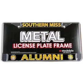 Stockdale Southern Mississippi Golden Eagles Alumni Metal License Plate Frame W/domed Inse