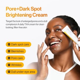 CELIMAX Crema para Manchas y Poros Pore + Dark Spot Brightening Cream con Niacinamida 5% y Ácido Tranexámico 5% - Ceramide NP - Tono uniforme y lumino