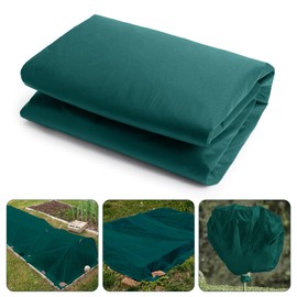 32.8 x 9.8 Ft Thicken Plant Covers Freeze Protection- Darkgreen Warm Winter Frost Cloth Blanket- Garden Fabric Plant Floating Row Cover Protecting Plants from Freezing Animal Eating, Anti -7.6℉ (-20℃)