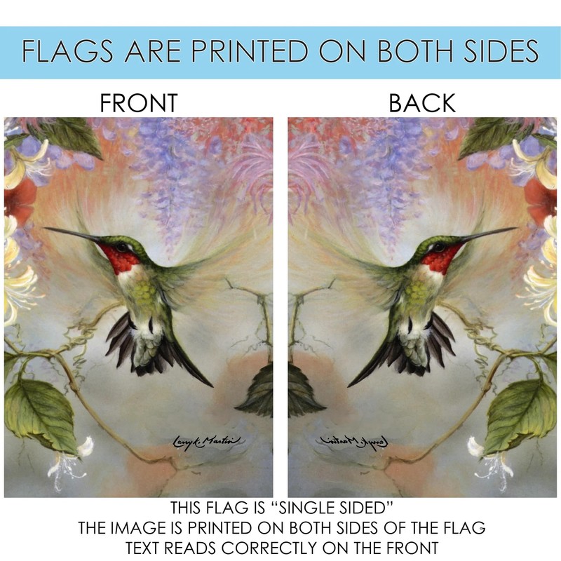 Toland Home Garden 119351 Ruby Throated Honey Garden Flag