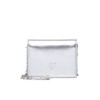 s.Oliver Heart Embossed Wallet with Chain Shoulder Strap, silver, Unit